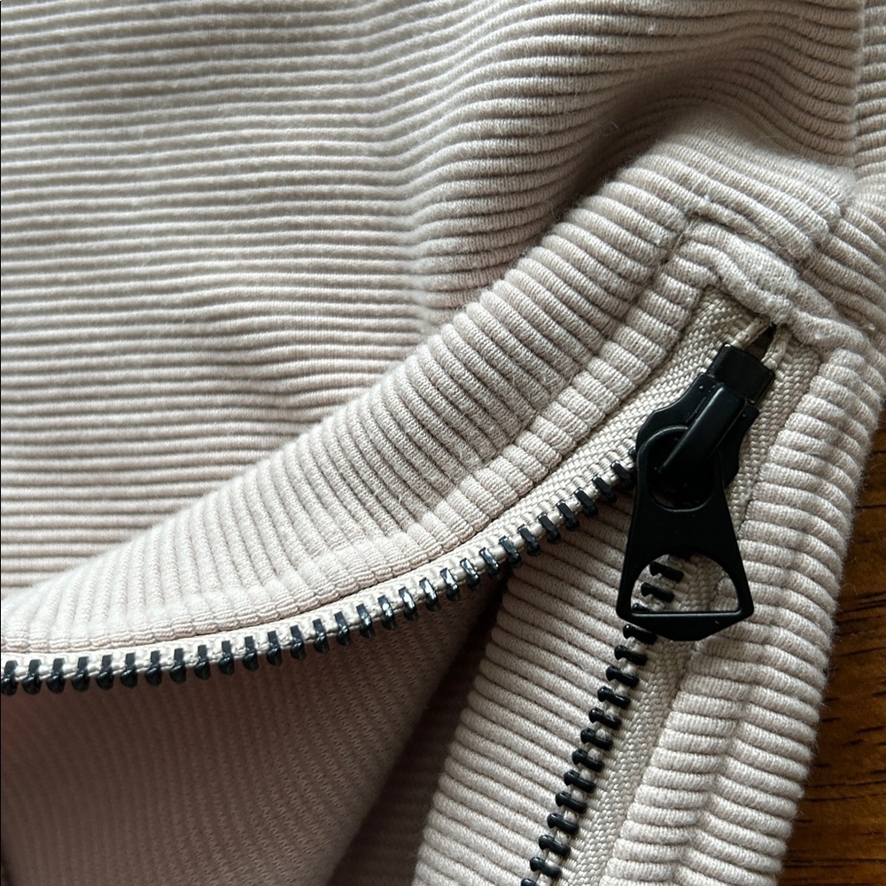Truth ribbed cowl neck athletic double side zip long sleeve active top size S​​​ - Picture 5 of 9